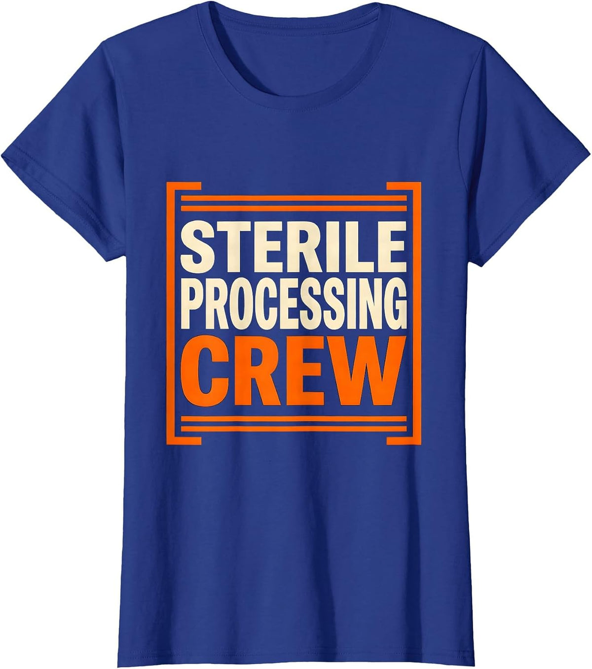 Women's Sterile Processing Crew Funny SPD Tech Medical Humor T-Shirt - Royal Blue