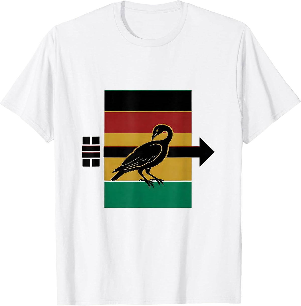 Men's Equality Greater Than Division Antiracism Sankofa Bird T-Shirt - White