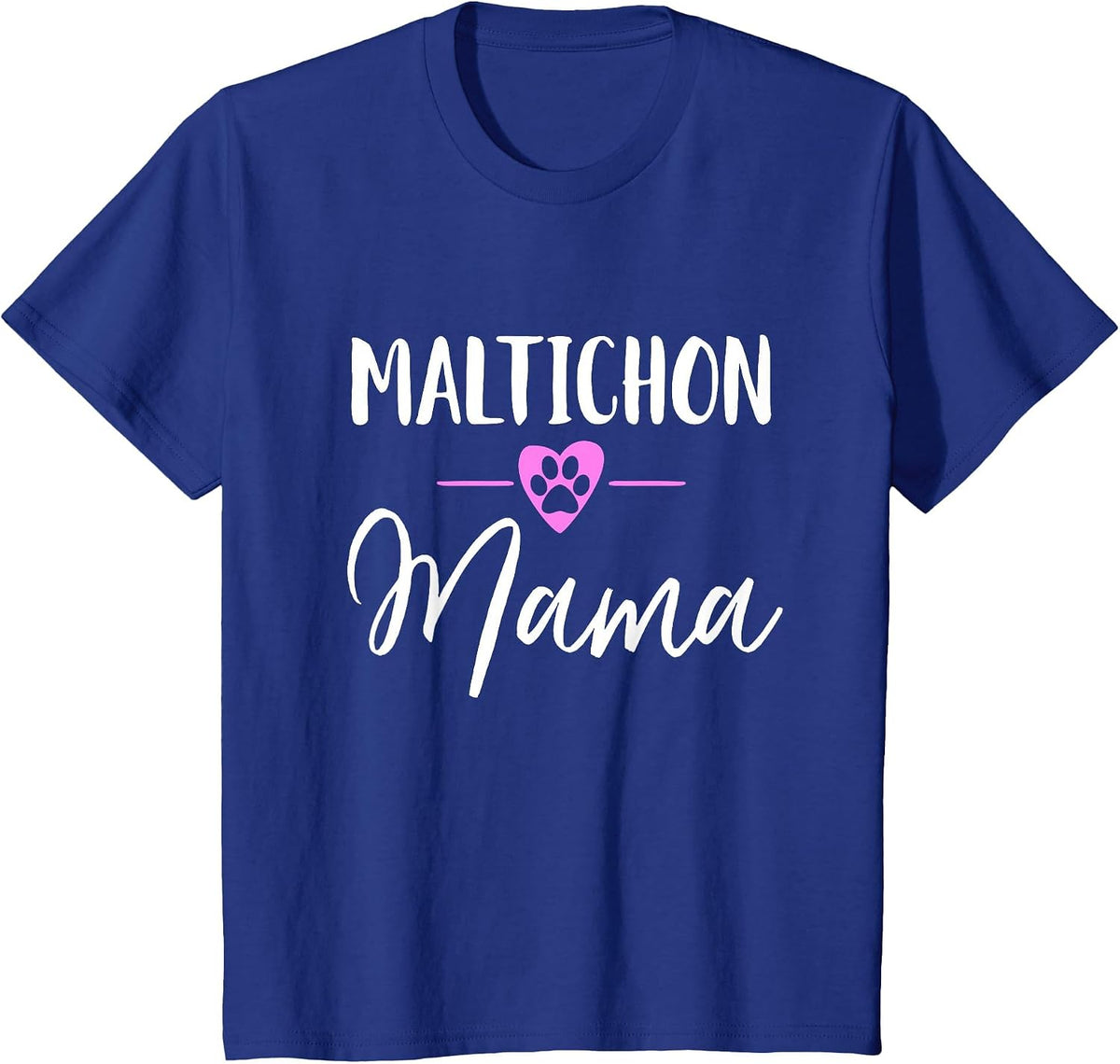 Maltichon Mama T-Shirt - Royal Blue