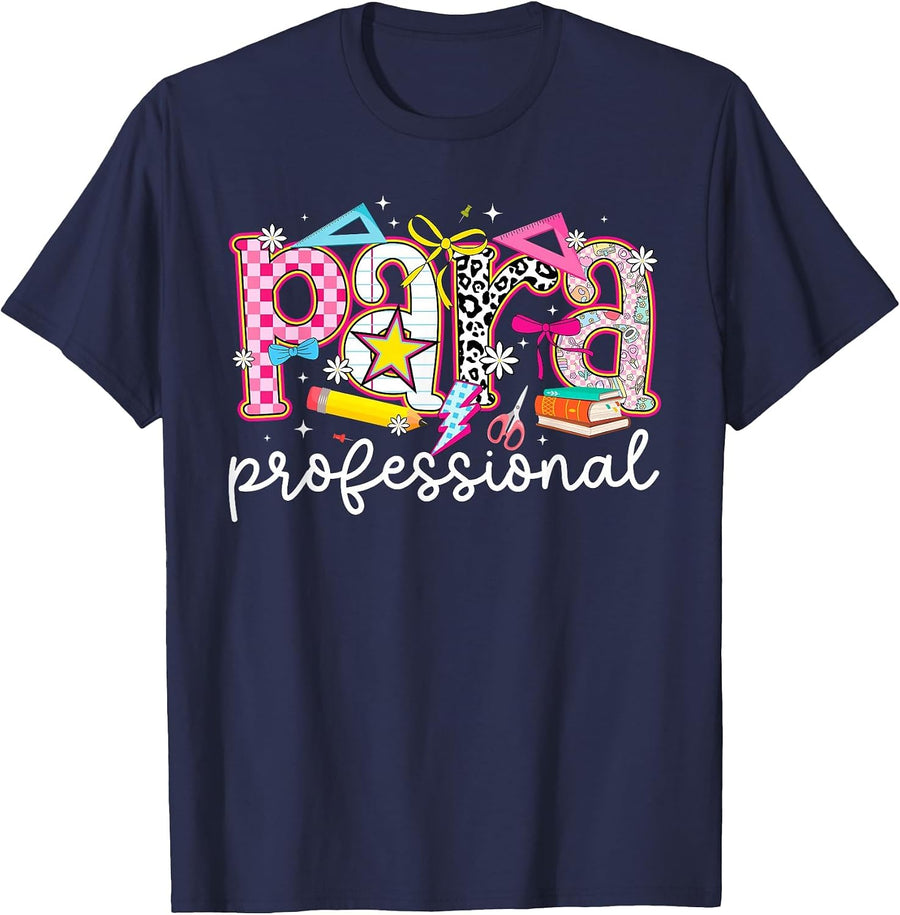 Paraprofessional Preppy Parapro para T-Shirt - Navy Blue