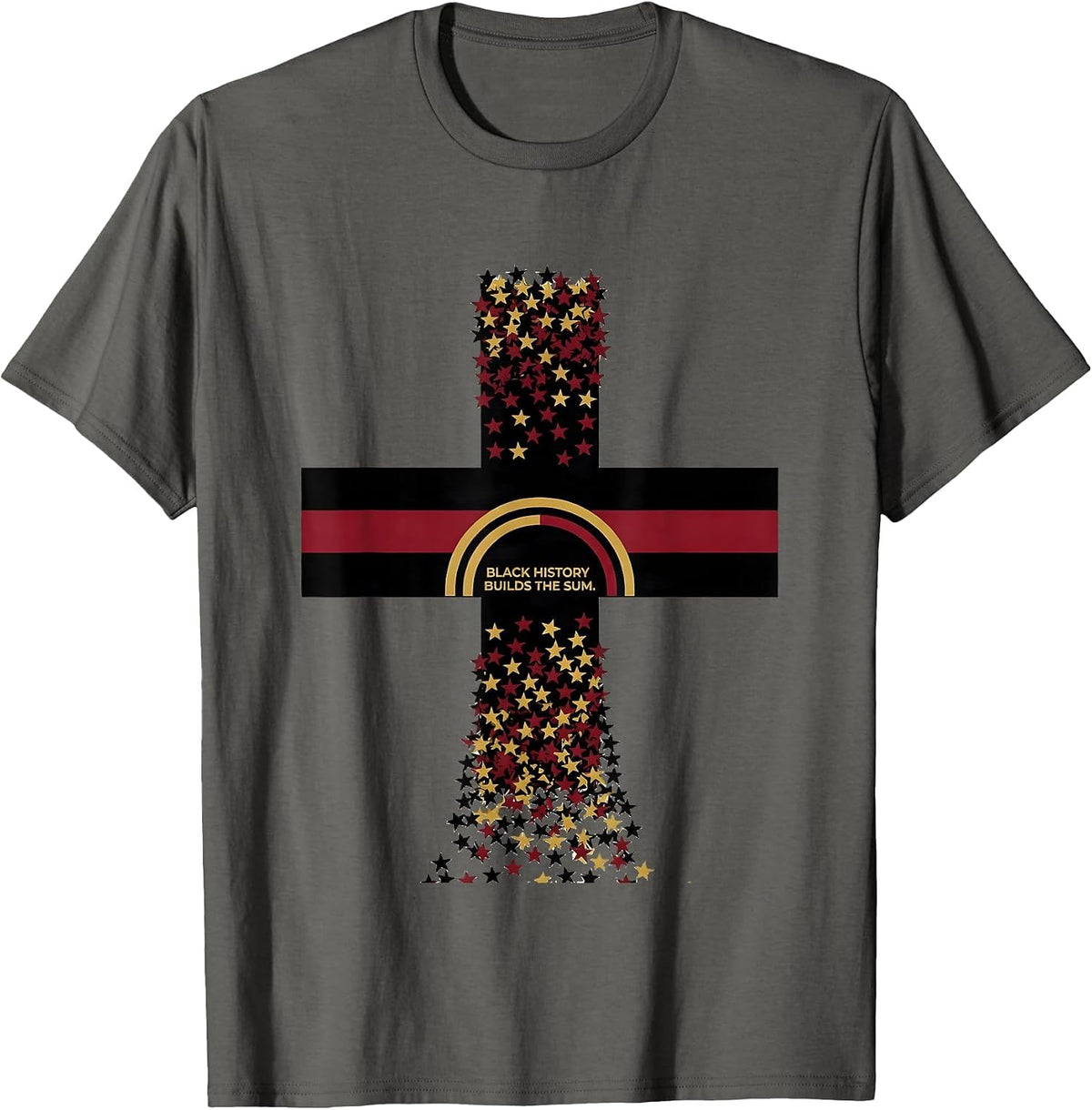 Men's Black History Builds The Sum Equality Greater Than Division T-Shirt - Asphalt Grey