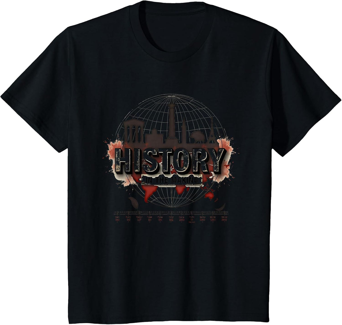 Social Studies Teacher: History in the Making T-Shirt - Black