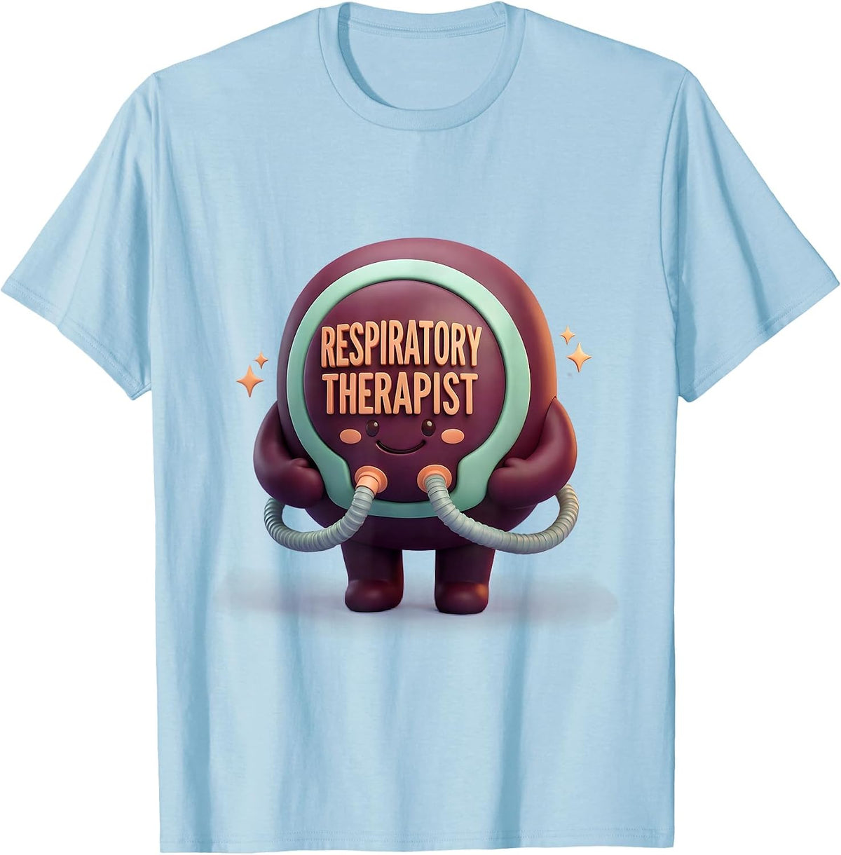 Respiratory Therapist Cute Kawaii RT Profession Pride T-Shirt - Baby Blue