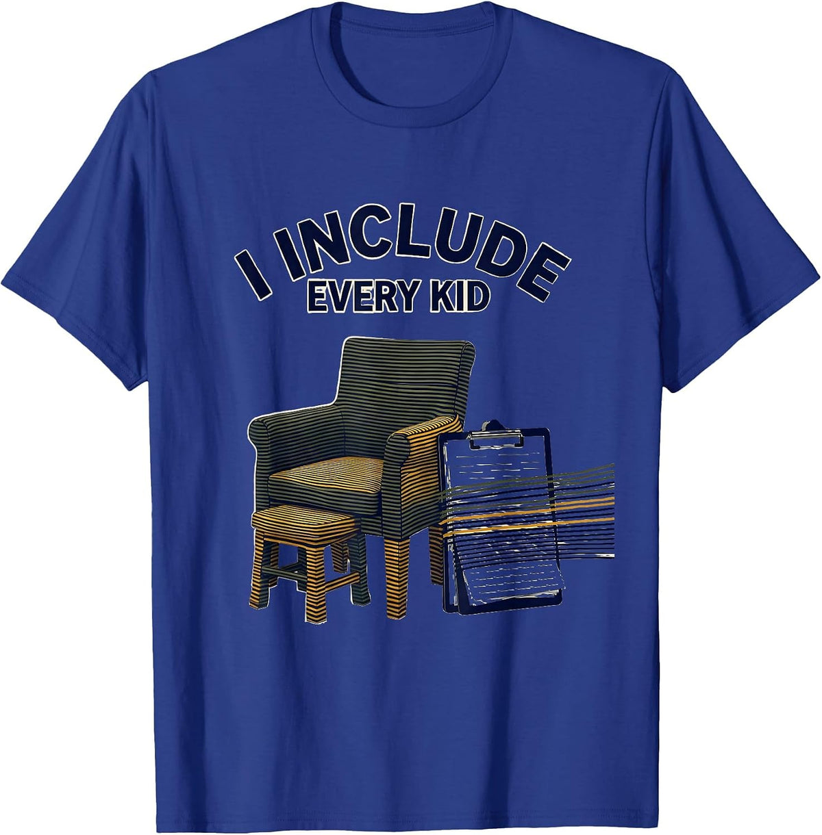 Men's I Include Every Kid Special Education Teacher Autism T-Shirt - Royal Blue