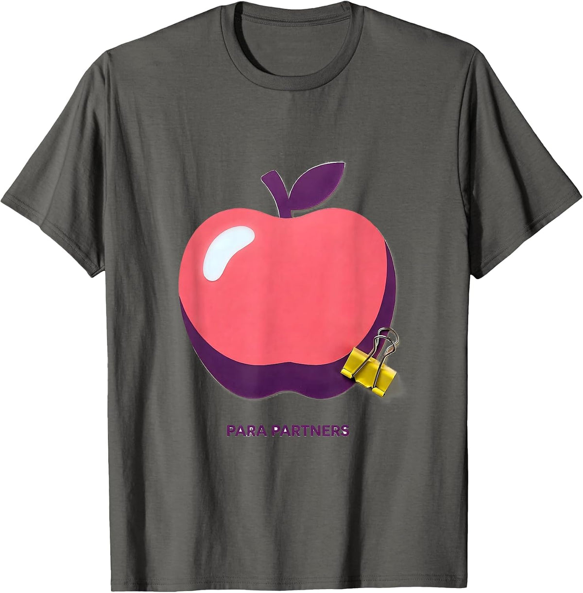 Para Partners Gummy Jelly Pop Teacher Appreciation Gift T-Shirt - Asphalt Grey