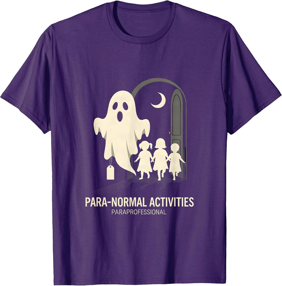 Para-Normal Activities Paraprofessional Ghost T-Shirt - Purple