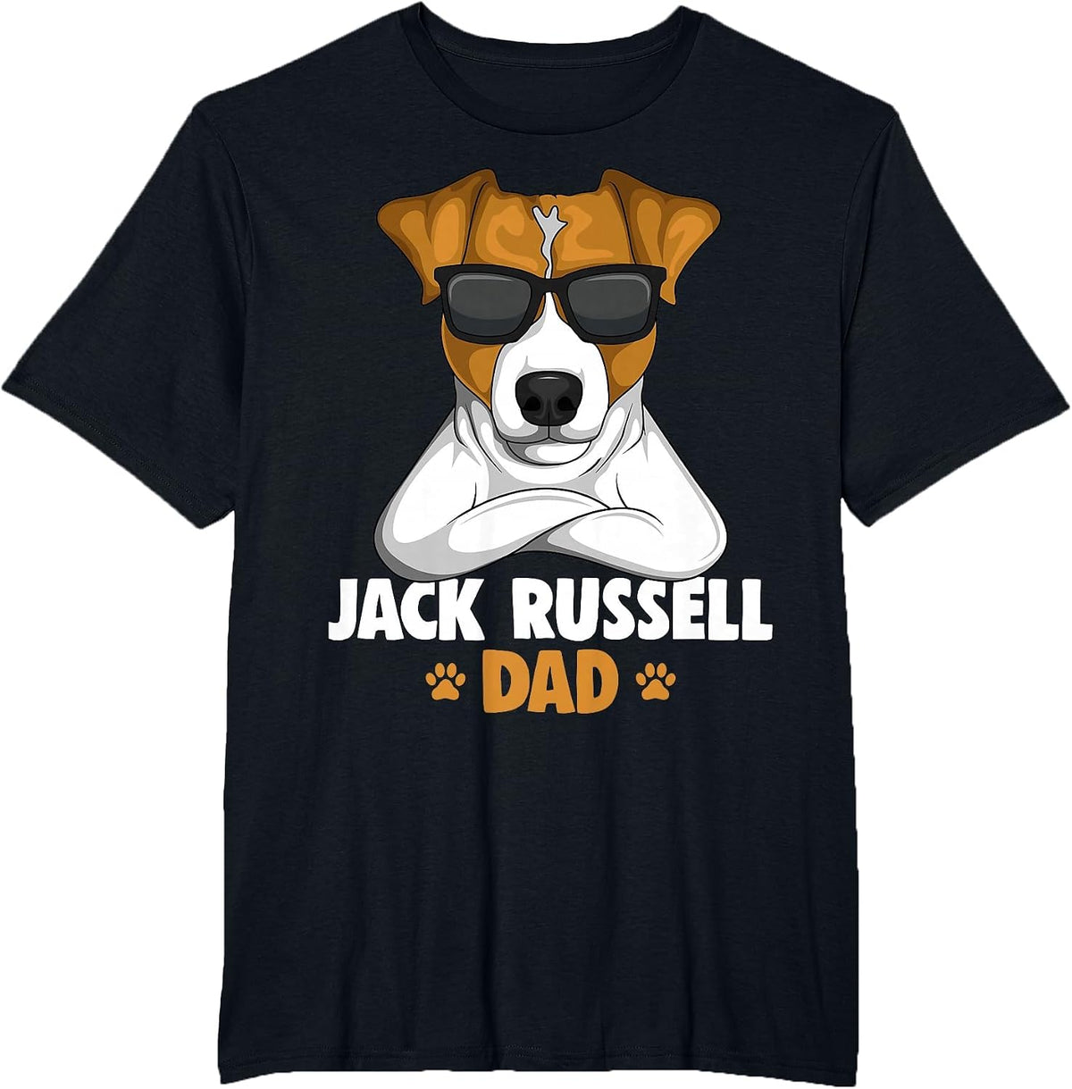 Jack Russell Terrier Dad Dog T-Shirt - Black