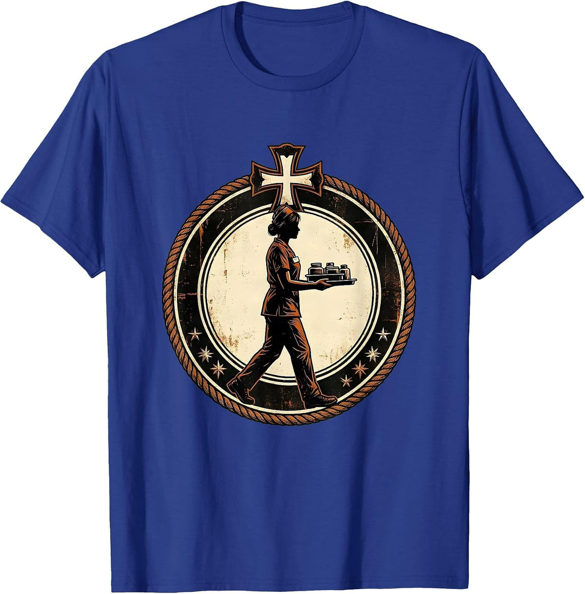 Medical Assistant On The Go Graphic Design T-Shirt - Royal Blue