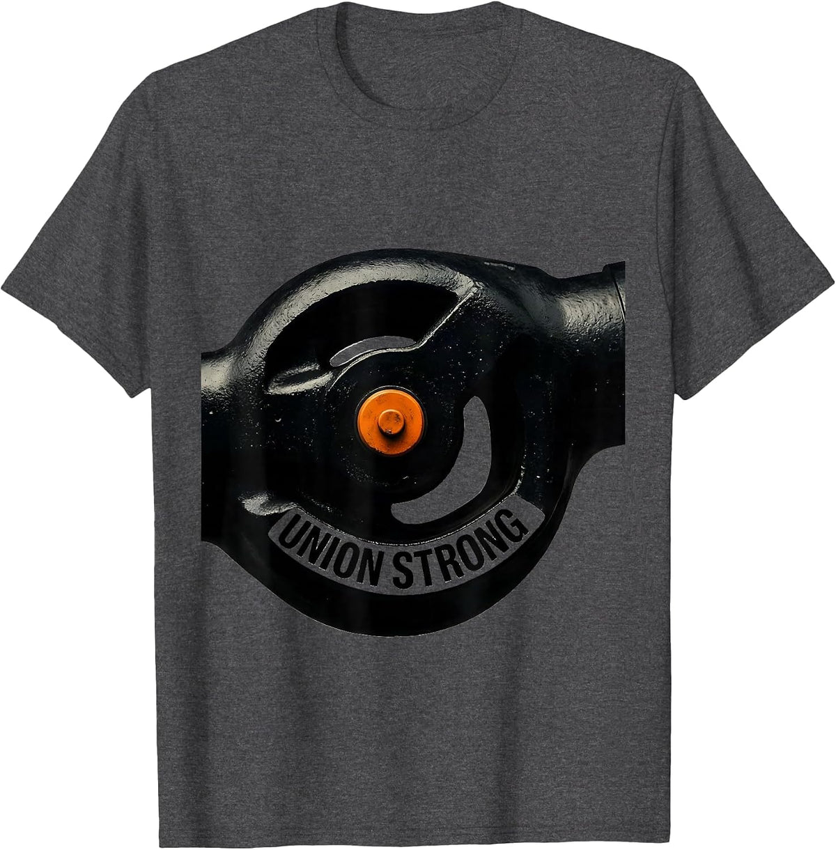 Men's Union Strong Skilled Trades Labor Worker Pride T-Shirt - Dark Heather Grey