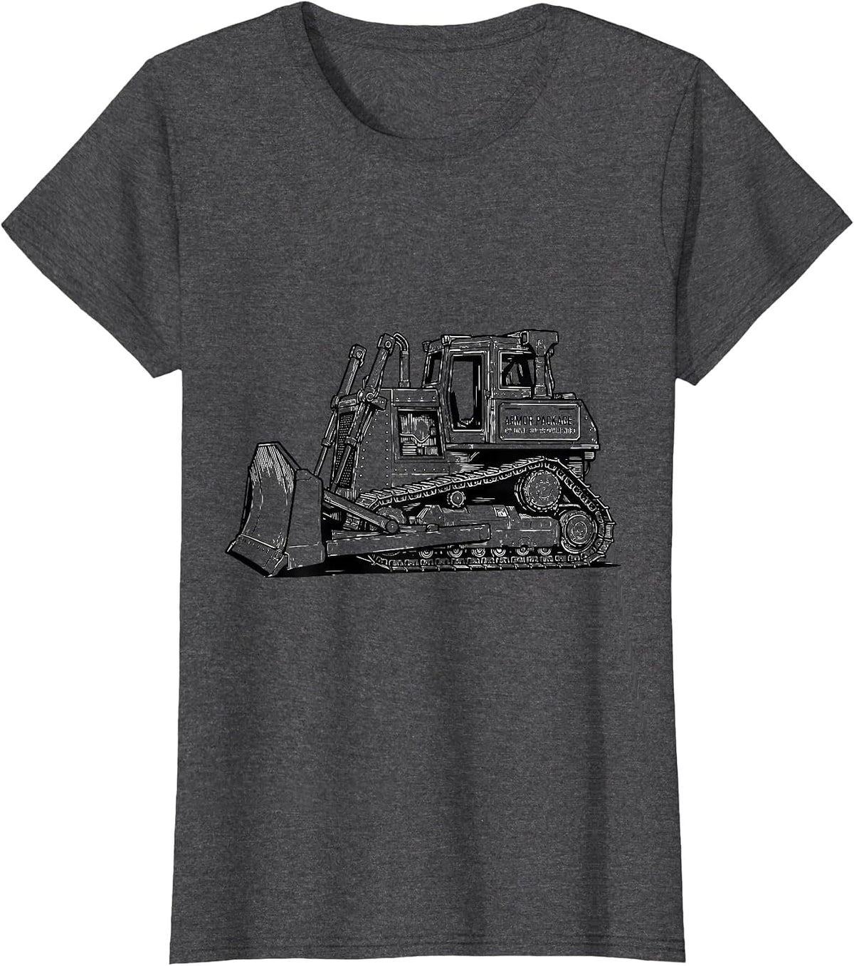 Women's Armor Package: Optional But Recommended Heavy Machinery T-Shirt - Dark Heather Grey