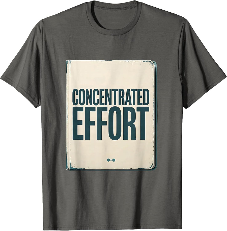 Concentrated Effort Funny Science Chemistry Teacher Lab T-Shirt - Asphalt Grey