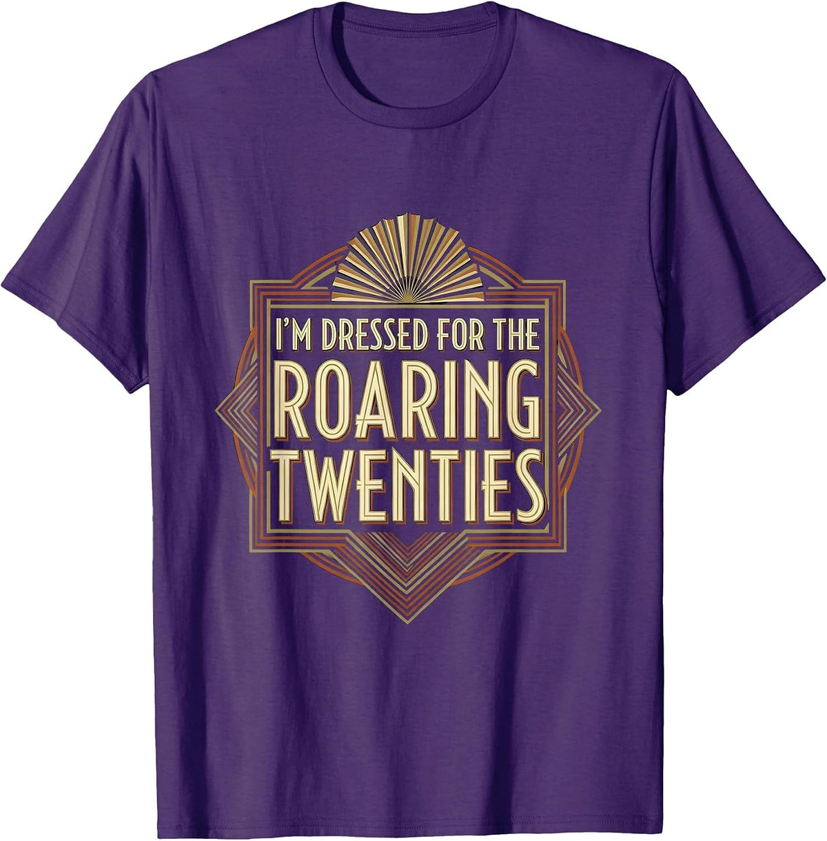 Men's I'm Dressed For The Roaring Twenties Vintage 1920s Party T-Shirt - Purple