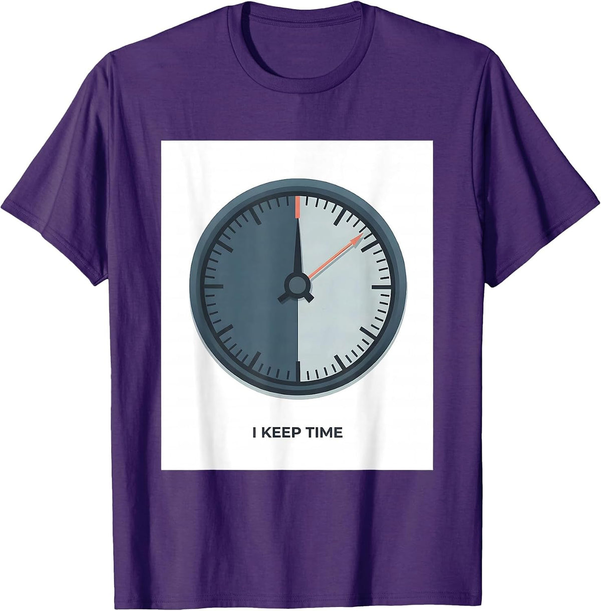 I Keep Time Editorial Conceptual Respiratory Therapist T-Shirt - Purple