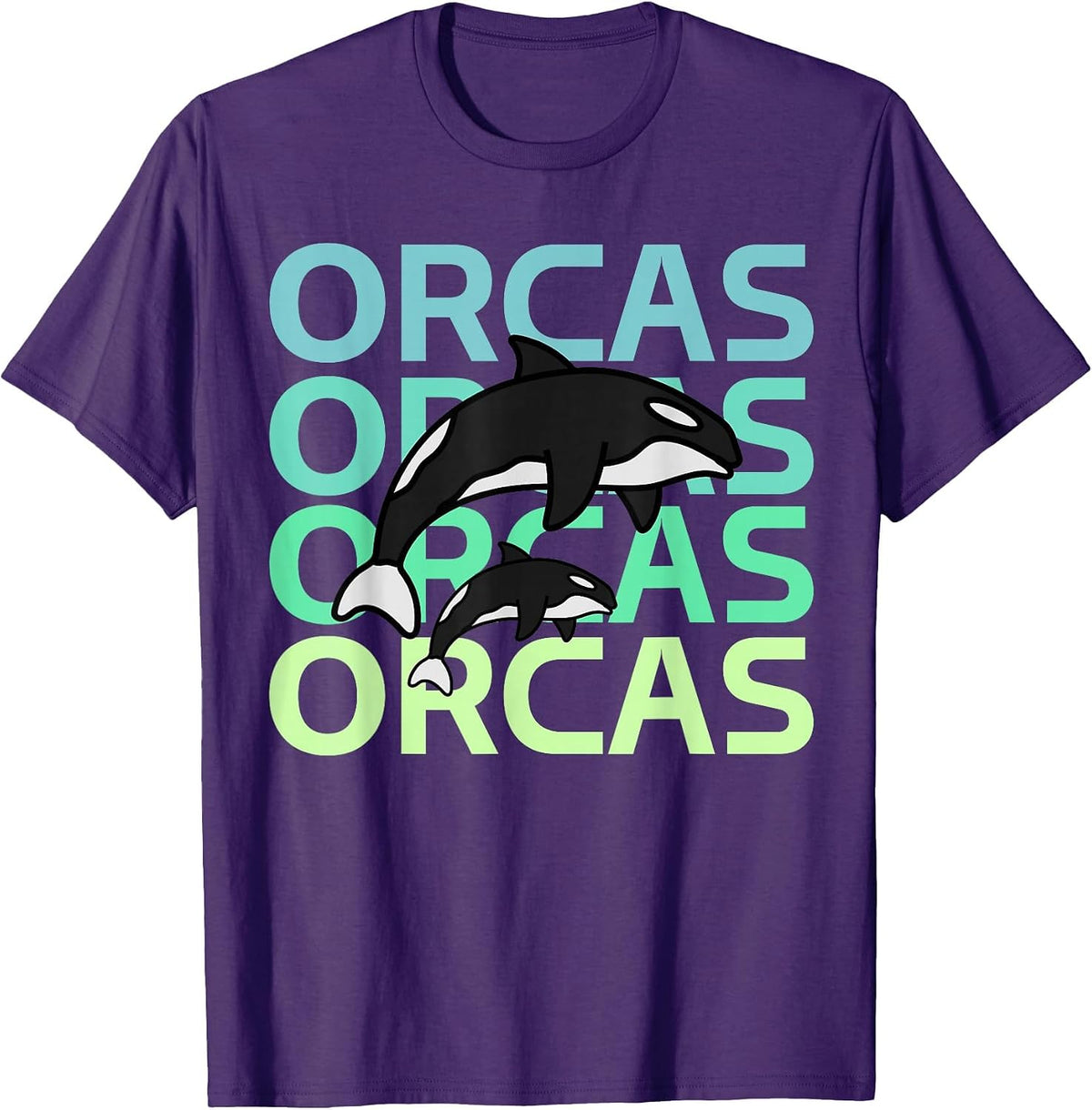 Graphic Team Orcas Protect Orca Whale sea T-Shirt - Purple
