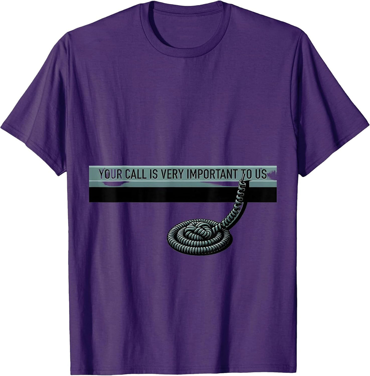 Your Call Is Very Important To Us Funny Pharmacy Tech Humor T-Shirt - Purple