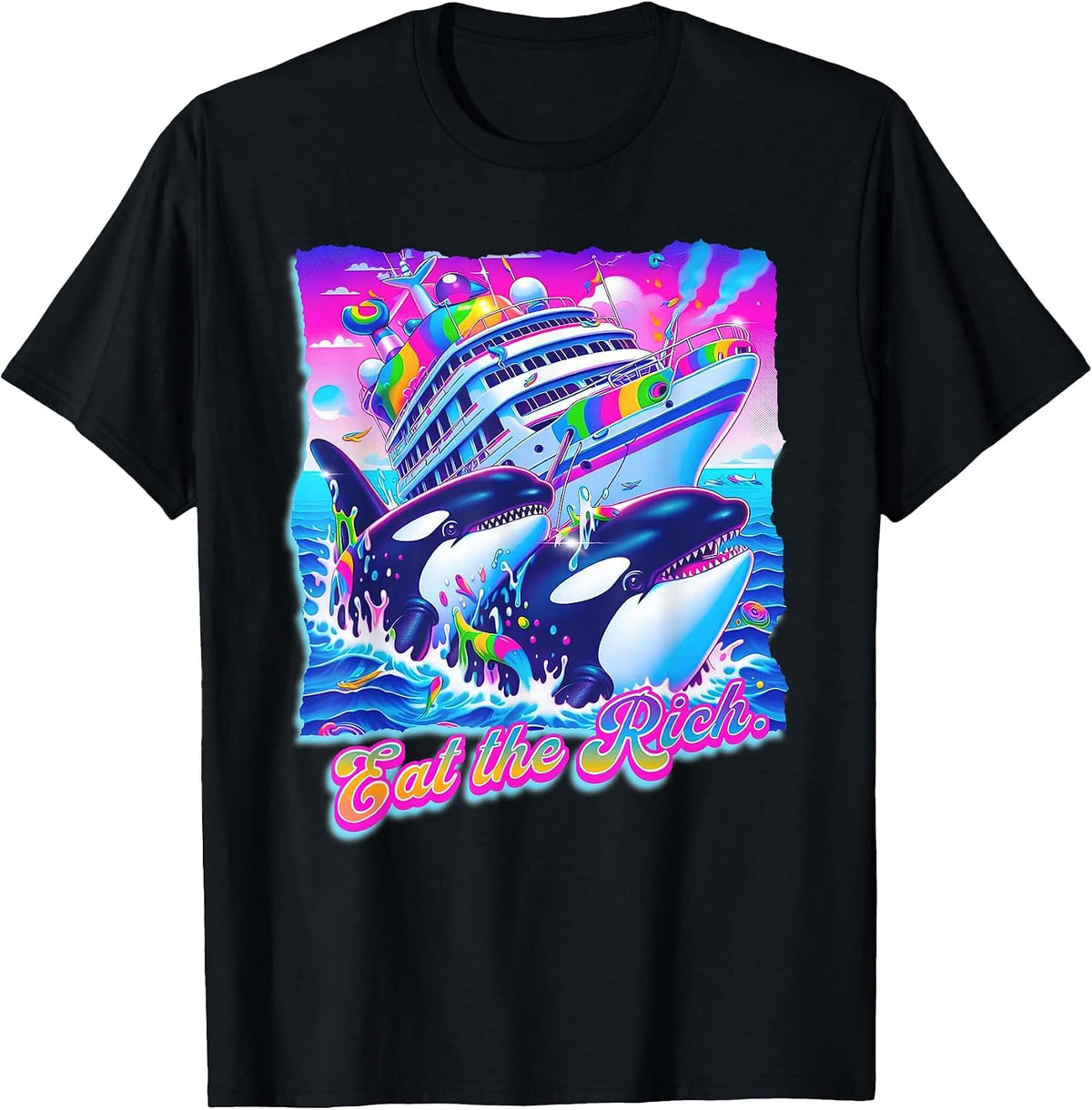 Animal Retro T-Shirt - Black