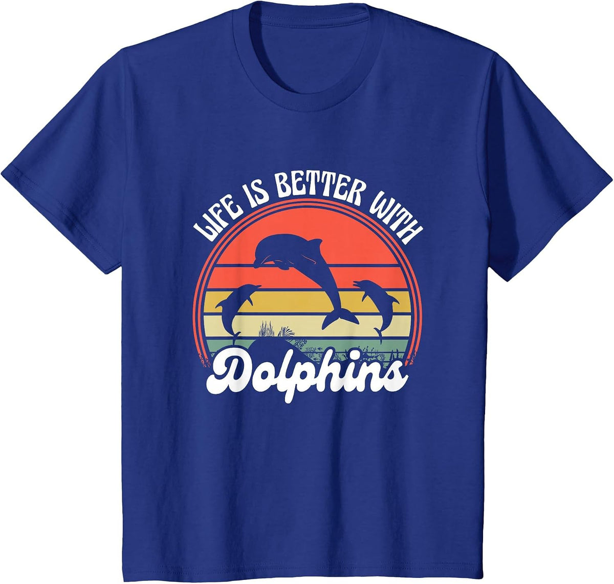 Dolphin Lover Cute Sea Ocean Animals Funny Dolphin Trainer T-Shirt - Royal Blue