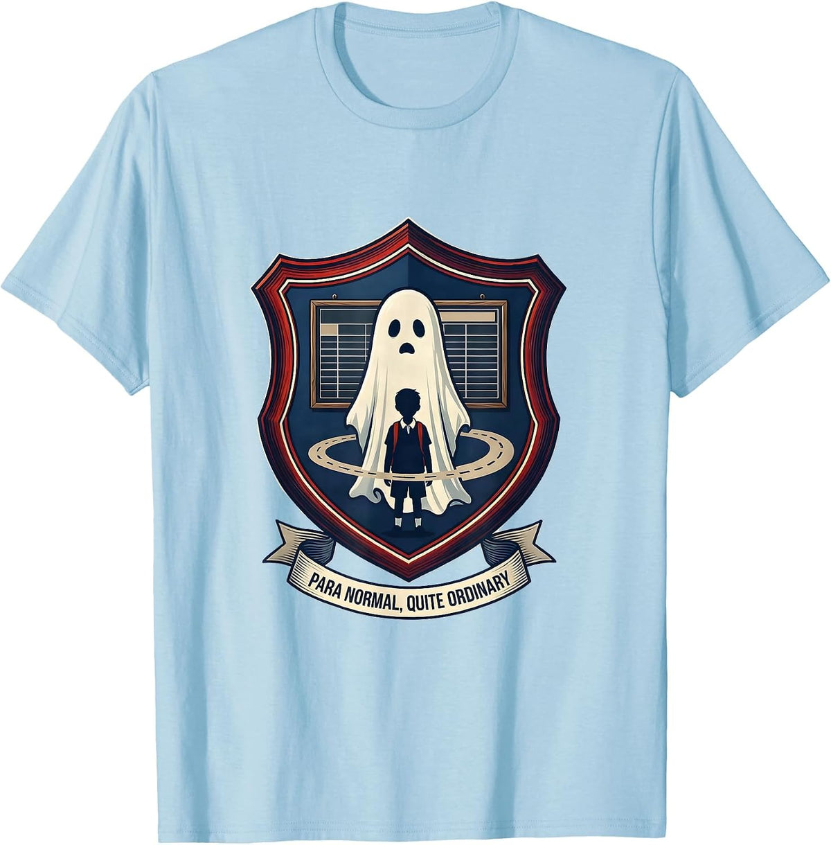 Men's Para Normal Quite Ordinary Ghost Para Paraprofessional T-Shirt - Baby Blue