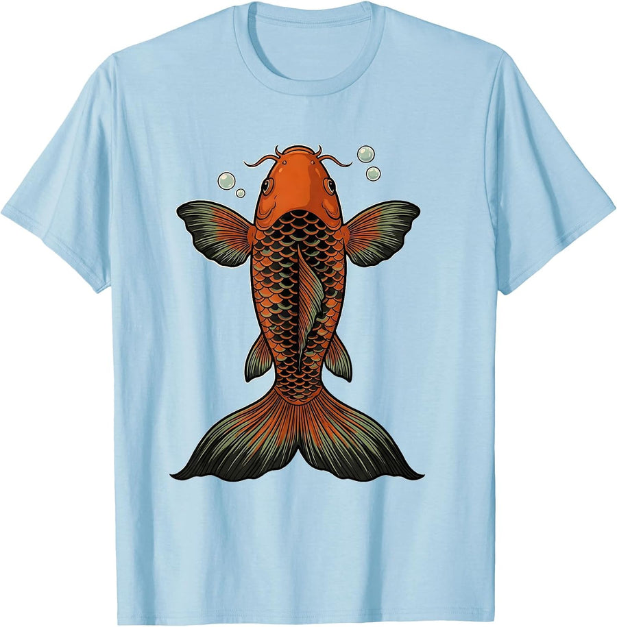 Men's Koi Fish Costume Halloween Gag T-Shirt - Baby Blue