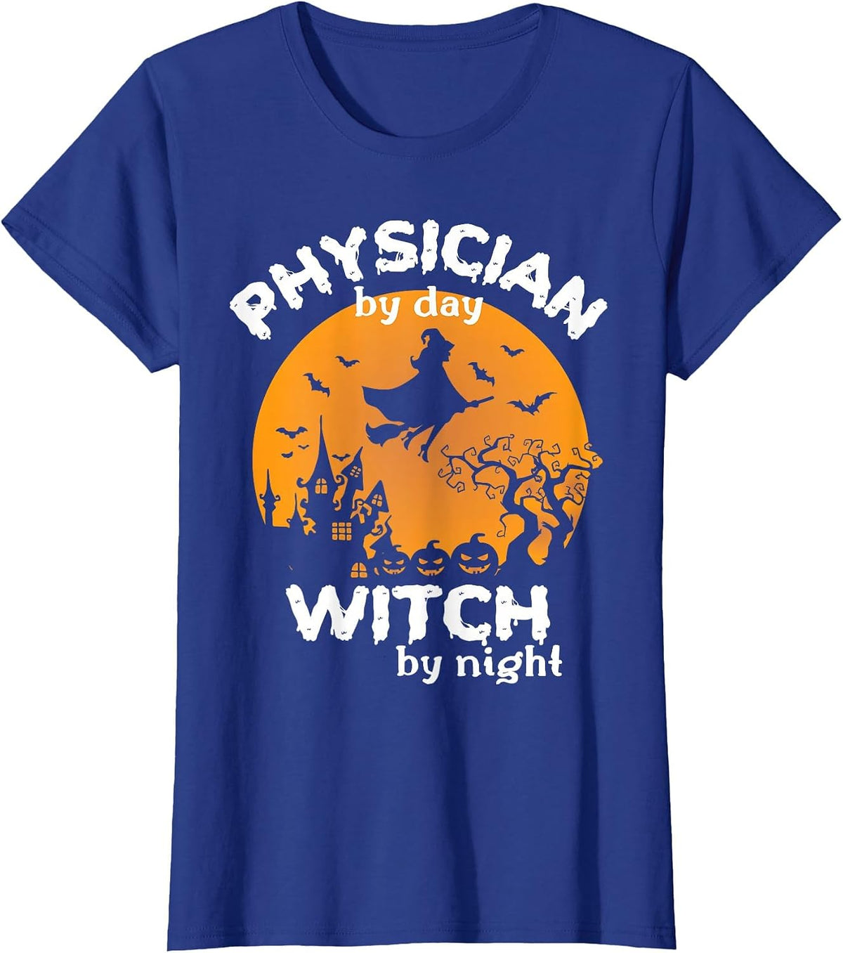 Funny Physician Doctor Halloween Costume for Physicians T-Shirt - Royal Blue