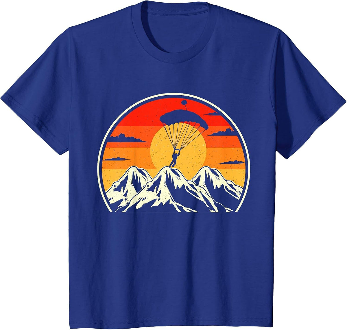 Skydiving Sunset T-Shirt - Royal Blue