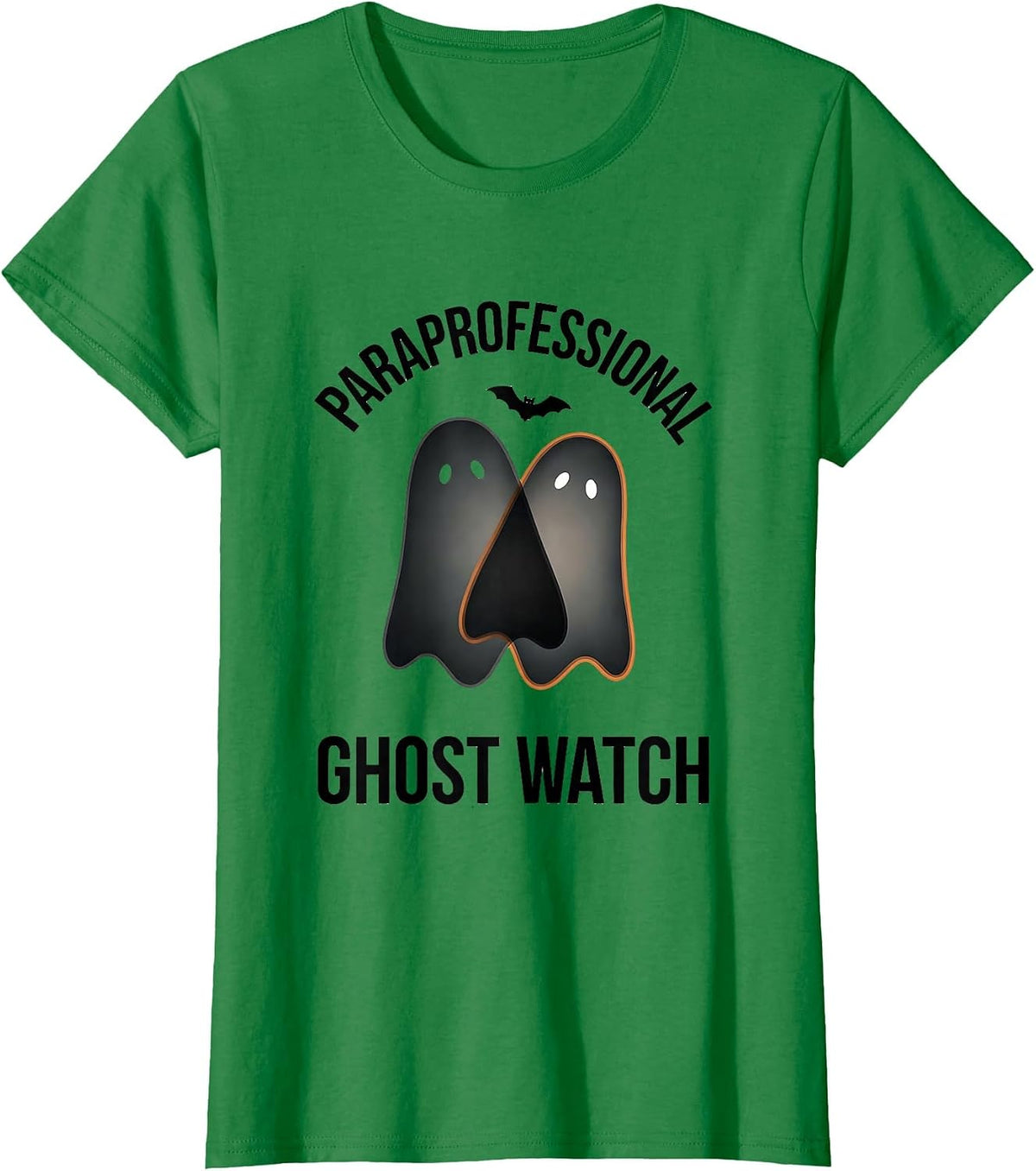 Paraprofessional Ghost Watch Minimalist Para Normal T-Shirt - Kelly Green