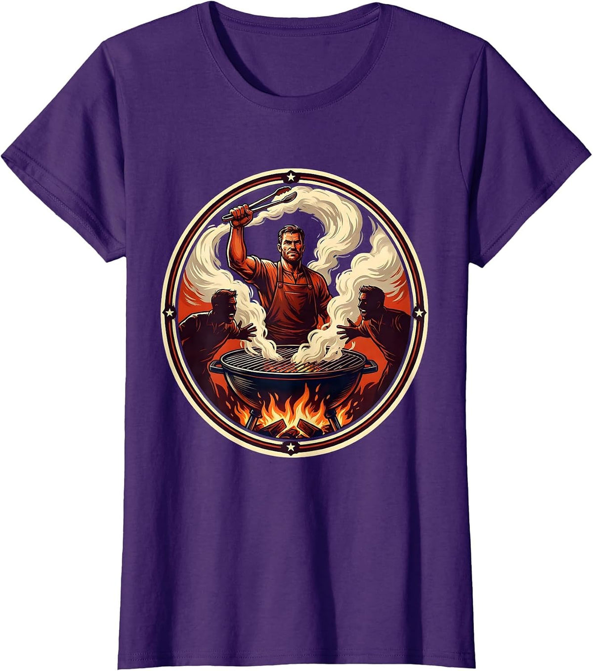 Women's Son In Law Favorite Child Grill Master Design T-Shirt - Purple