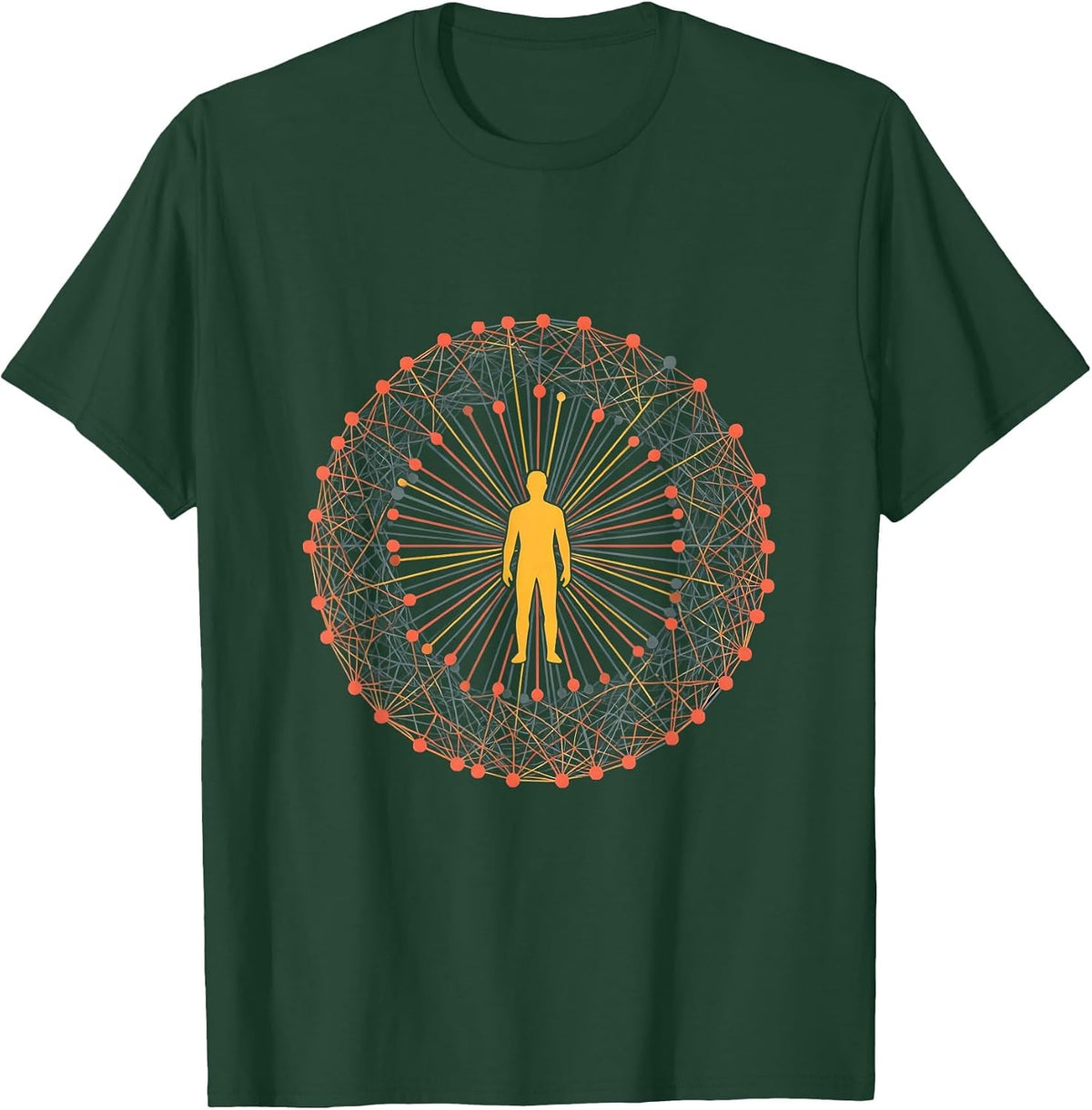 I Cant But I Know A Guy Network Design T-Shirt - Dark Green