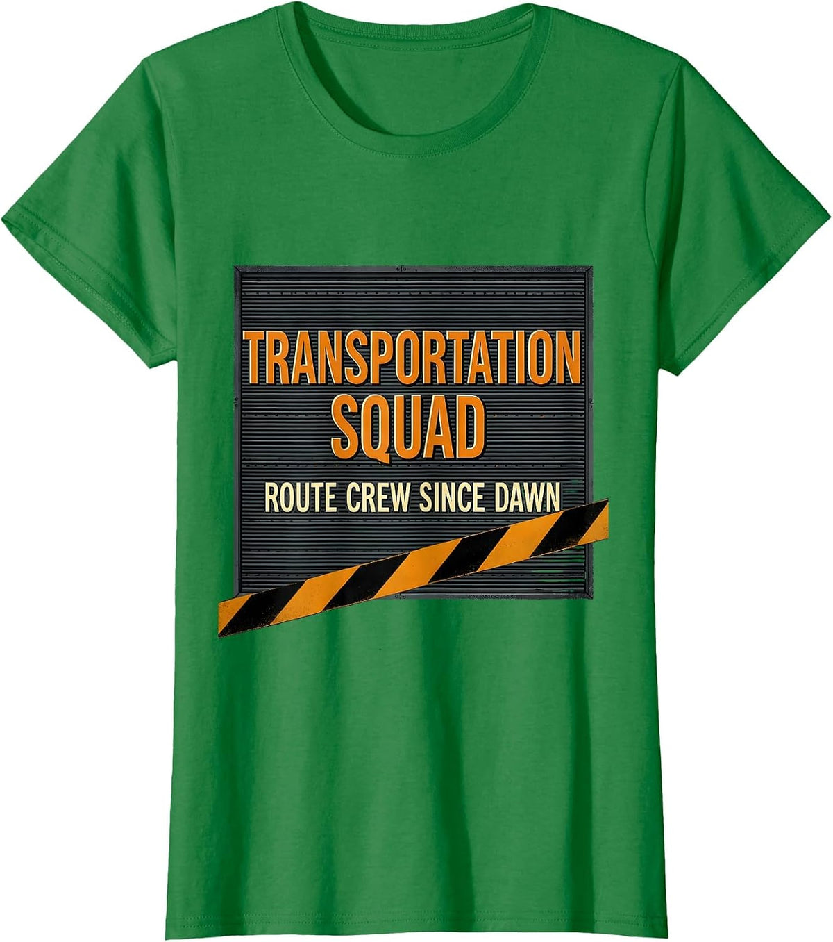 Transportation Squad Route Crew Since Dawn School Bus Driver T-Shirt - Kelly Green