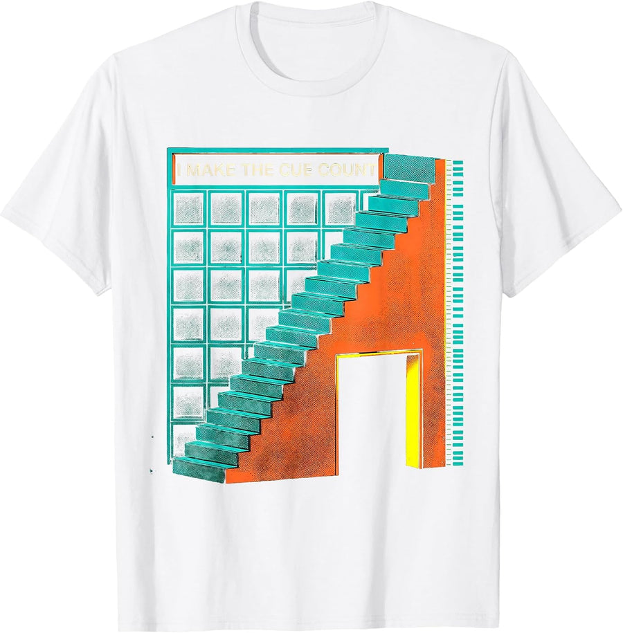 Men's I Make The Cue Count Risograph SPED Teacher Special T-Shirt - White