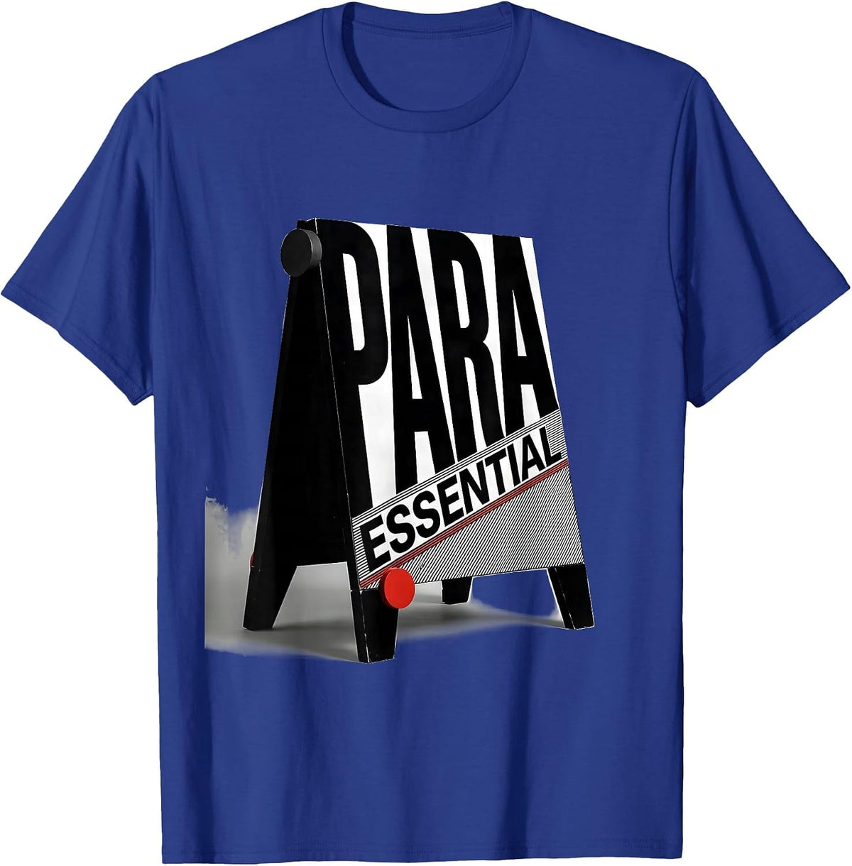 Men's Para Essential Bauhaus Modernist Teacher's Aide Appreciation T-Shirt - Royal Blue