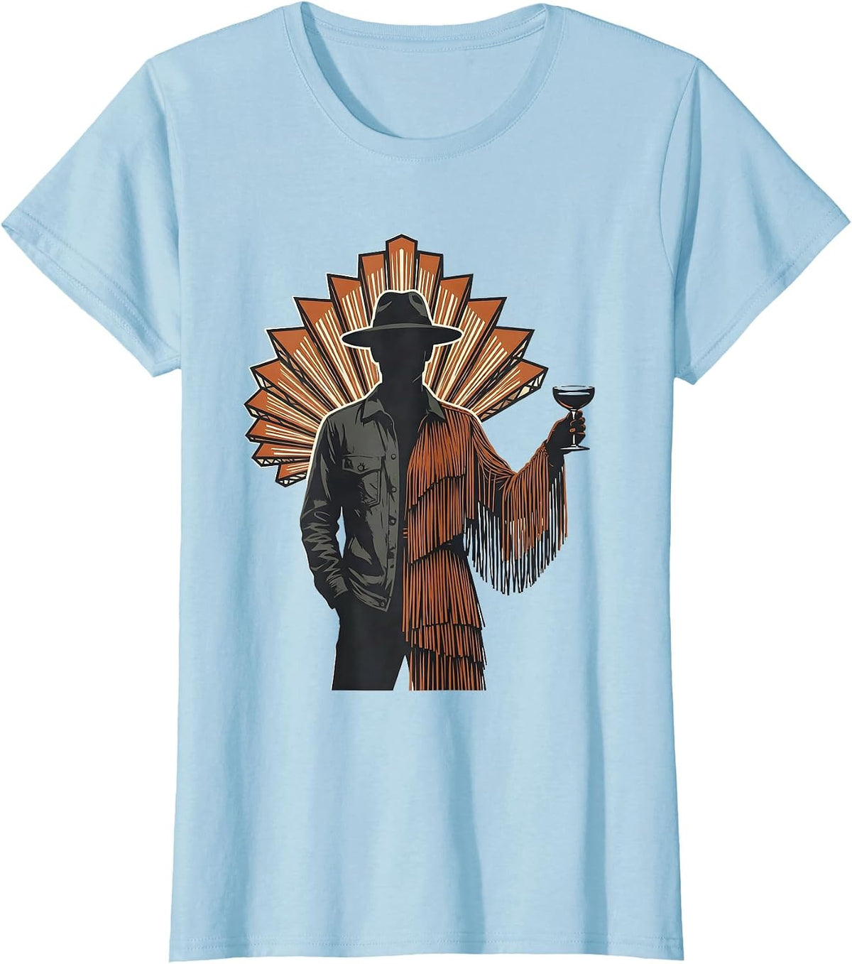 Flapper Guest 1920s Party Vintage Glamour T-Shirt - Baby Blue