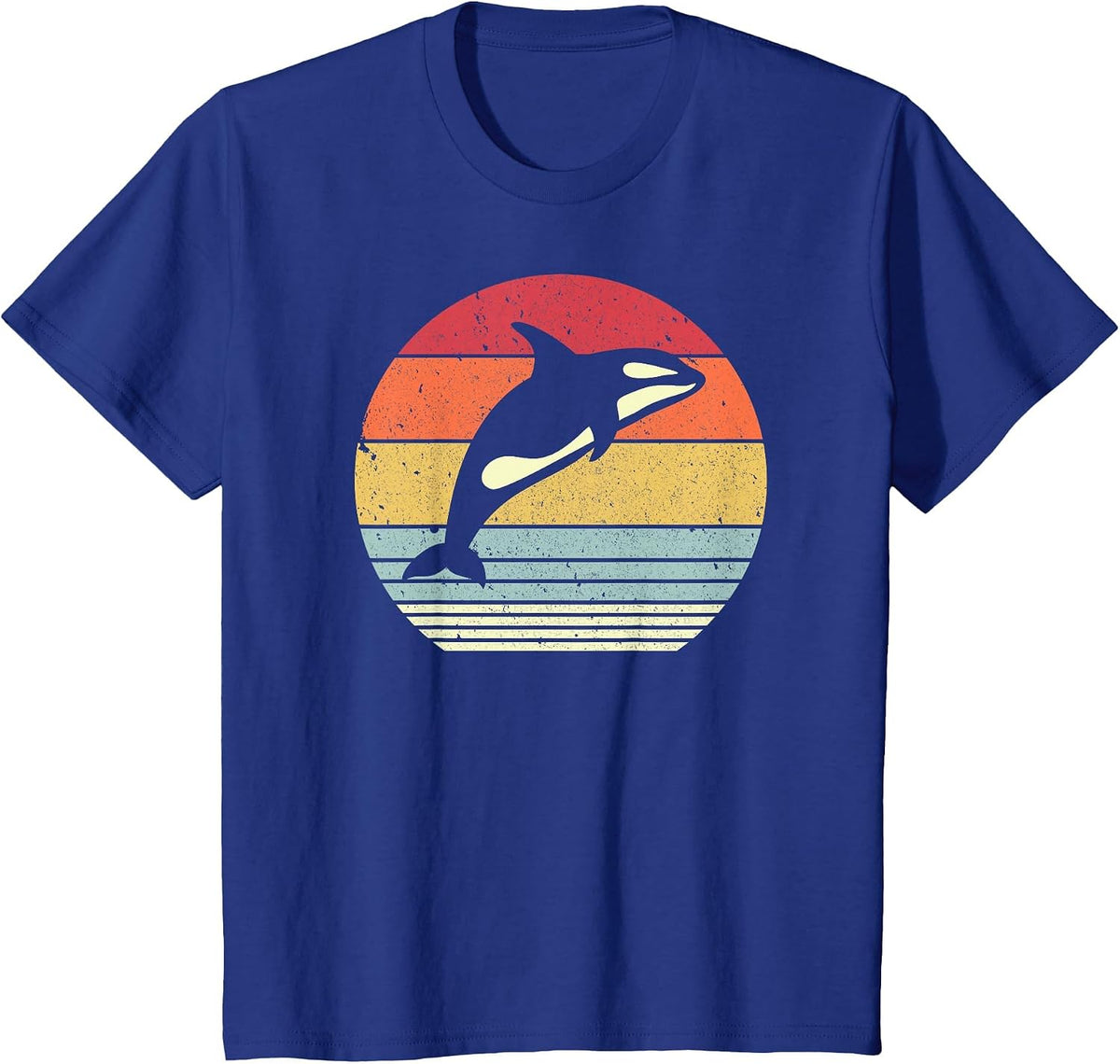 Orca Killer Whale Shirt Vintage T-Shirt - Royal Blue