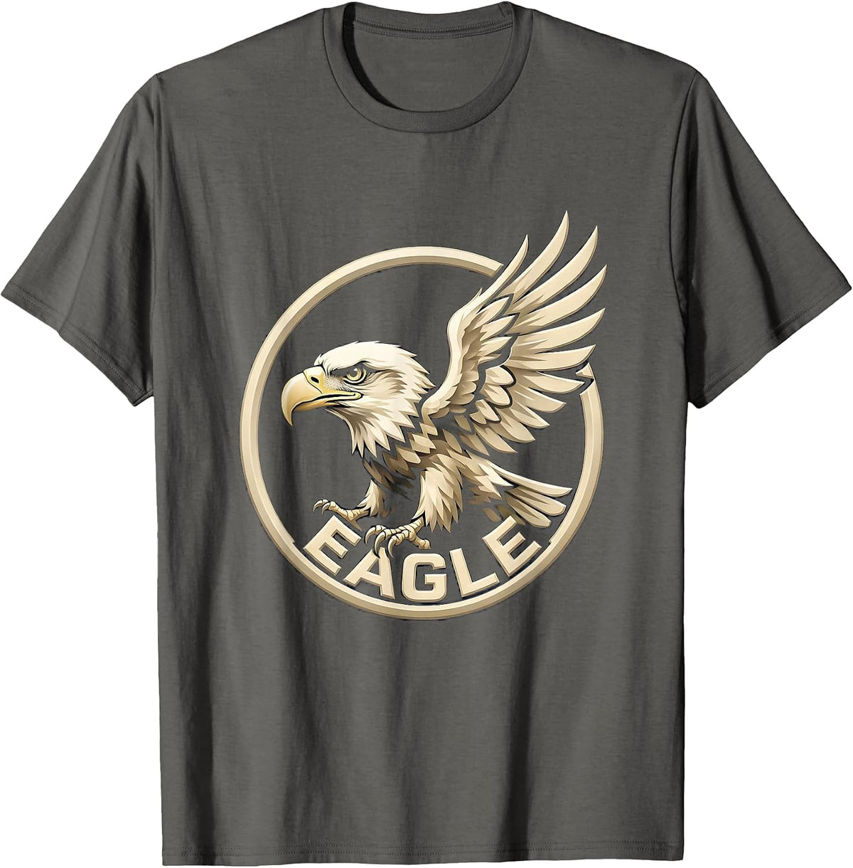 Eagle Bald Eagle Mascot Fan Family Pride Toddler Teen T-Shirt - Asphalt Grey