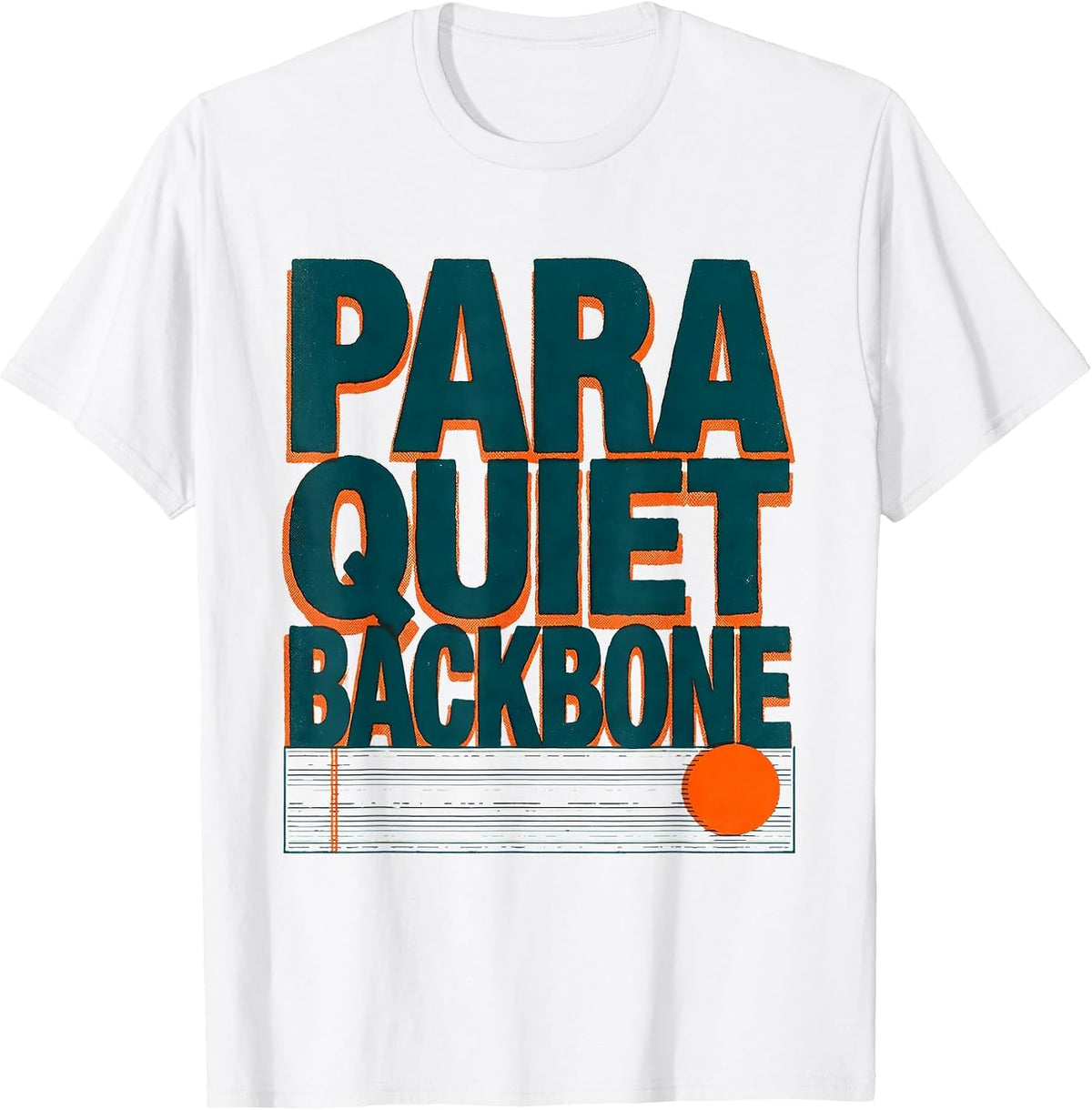 Men's Para Quiet Backbone Risograph Paraprofessional Teacher's T-Shirt - White