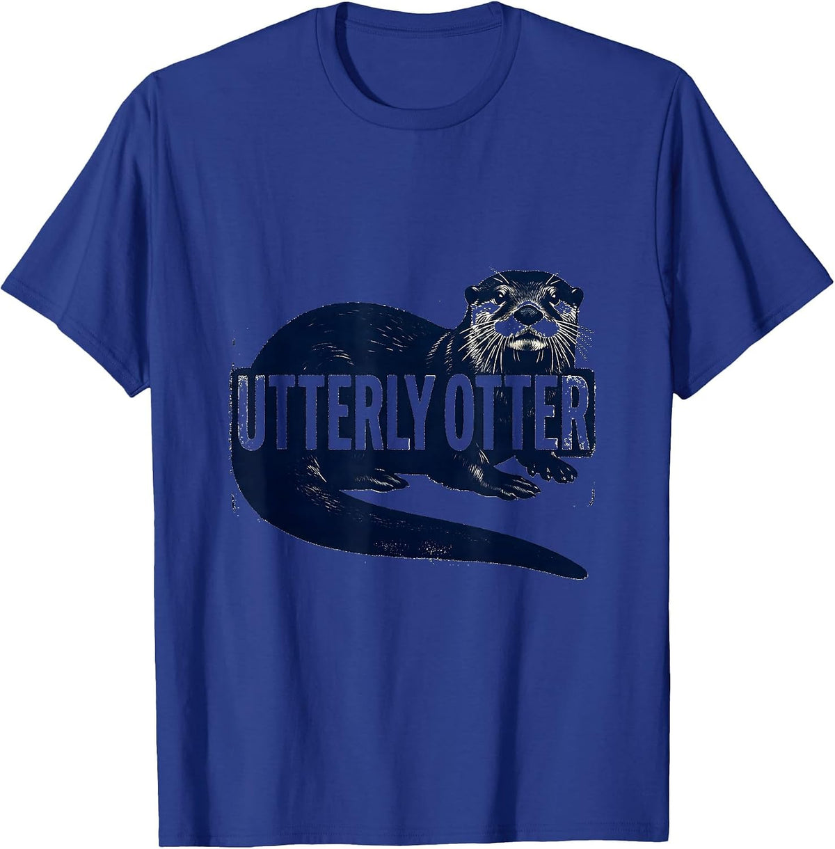Men's Utterly Otter Funny Otter Lover Novelty Gift T-Shirt - Royal Blue