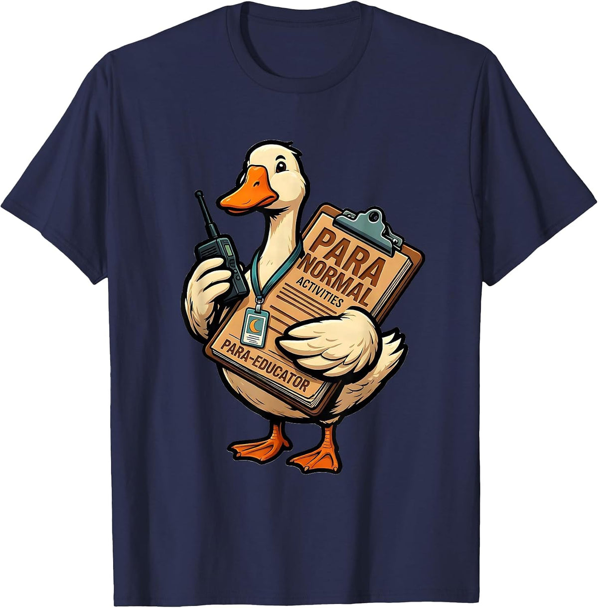 Para Normal Activities Para-Educator Funny Para Teacher T-Shirt - Navy Blue