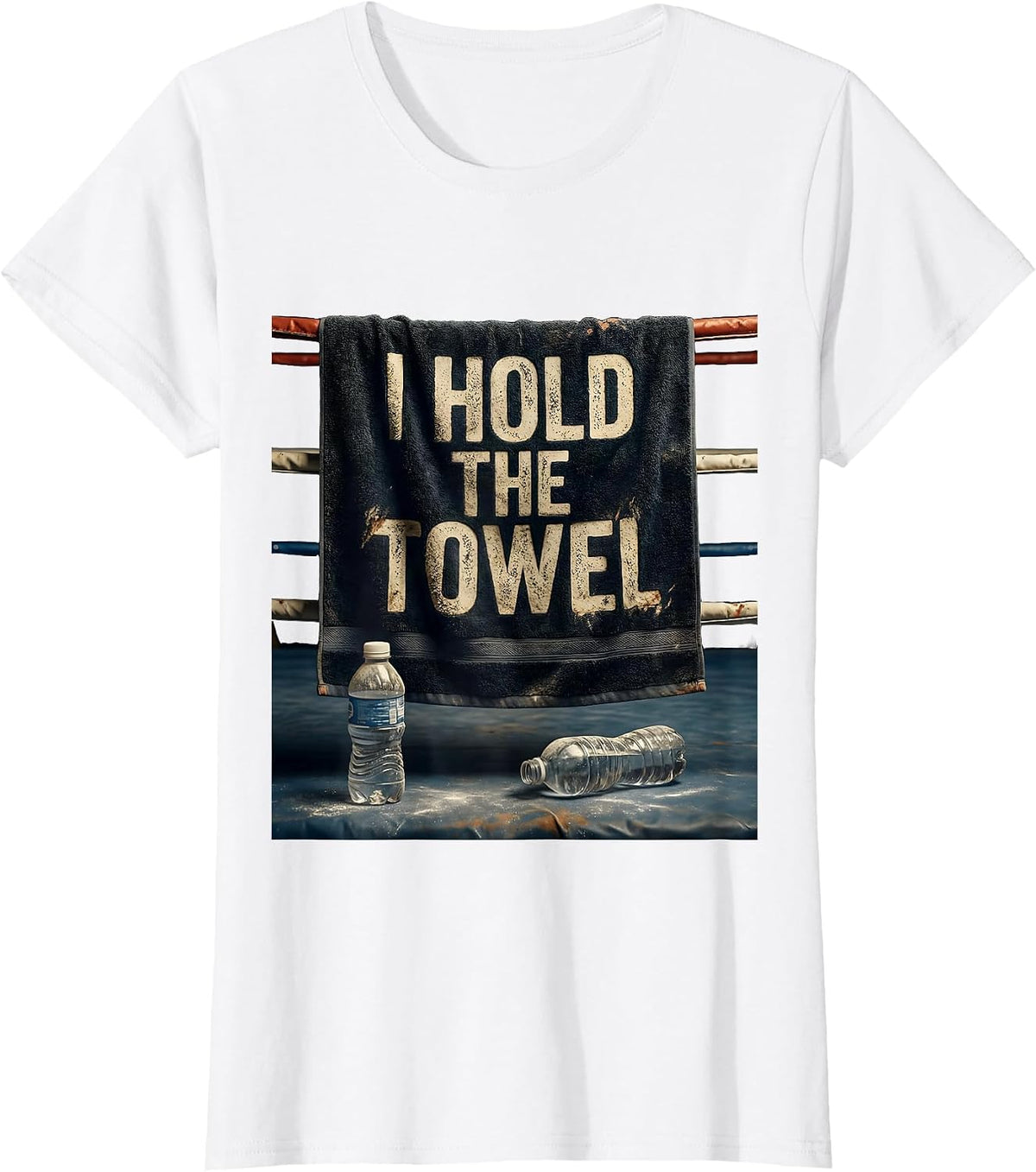 I Hold The Towel Vintage Boxing Muay Thai Fighter Pride T-Shirt - White