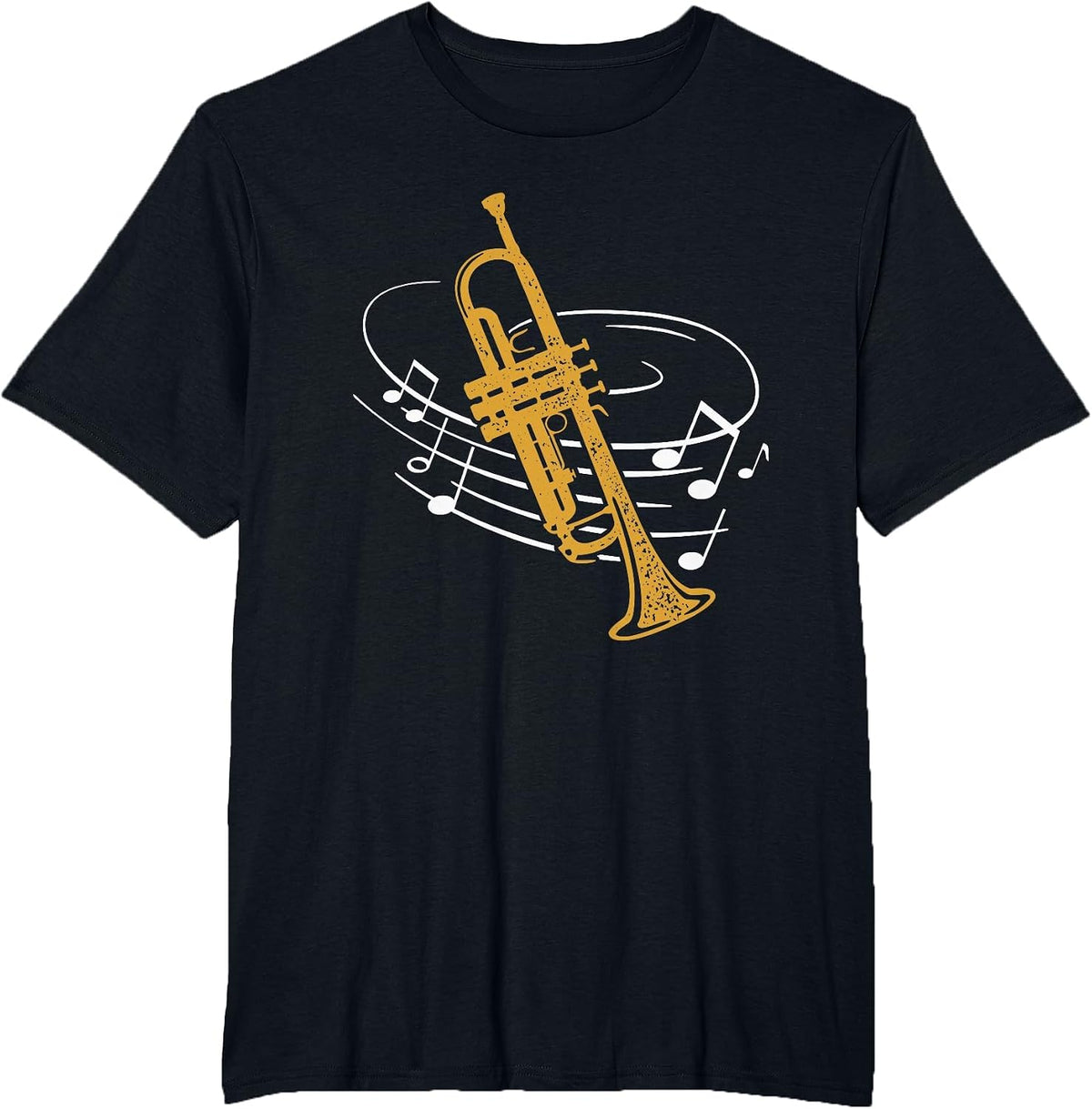 Trumpet Sheet Music Wind Music Orchestra Instrument Trumpet T-Shirt - Black