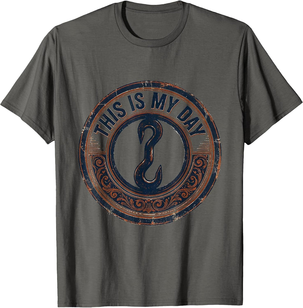 This Is My Day Vintage Handyman Labor Day Blue-Collar Pride T-Shirt - Asphalt Grey