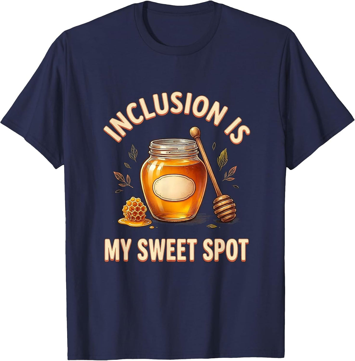 Men's Inclusion Is My Sweet Spot Whimsical Special Education T-Shirt - Navy Blue