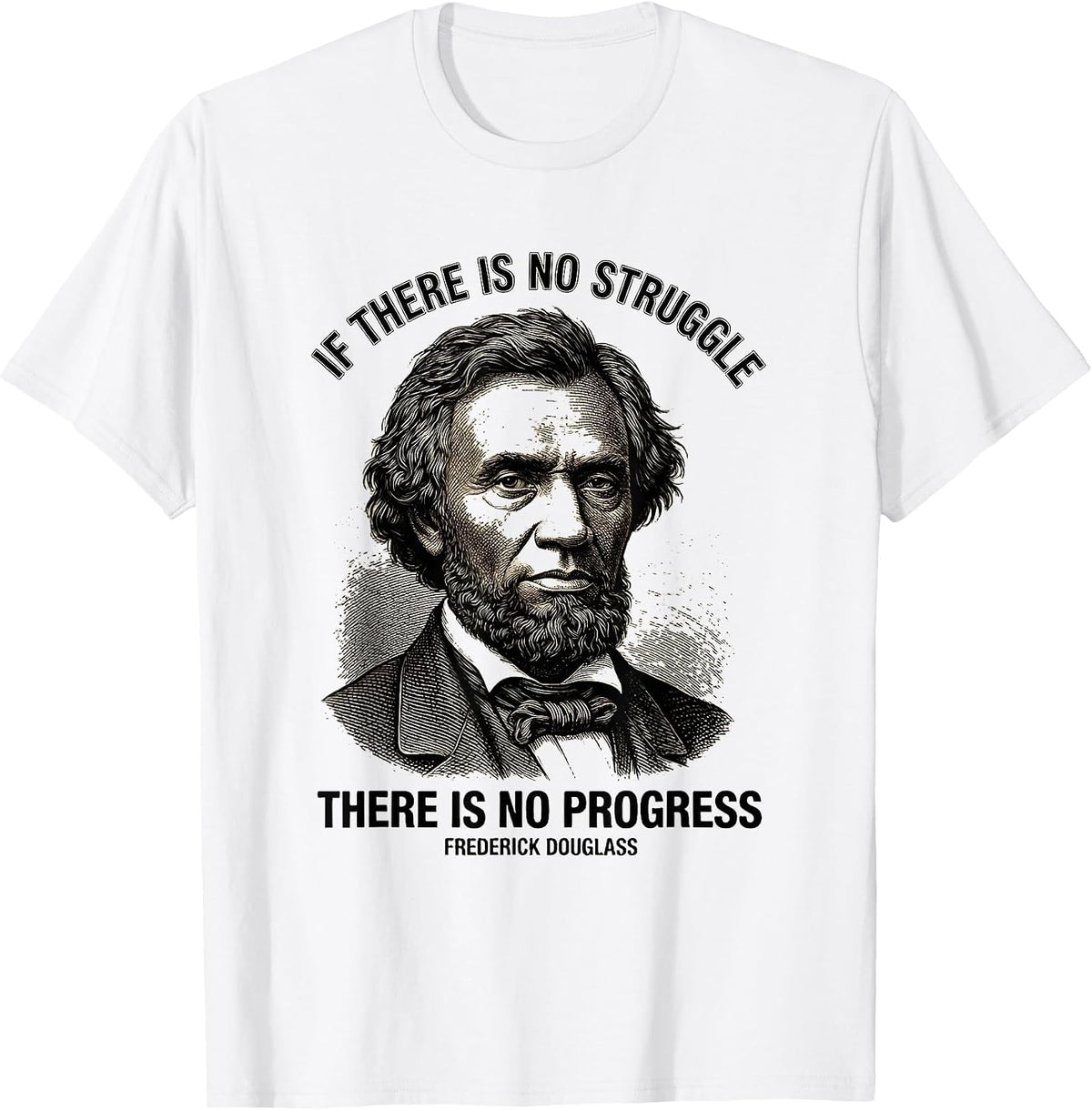 Men's If There Is No Struggle, No Progress Frederick Douglass T-Shirt - White