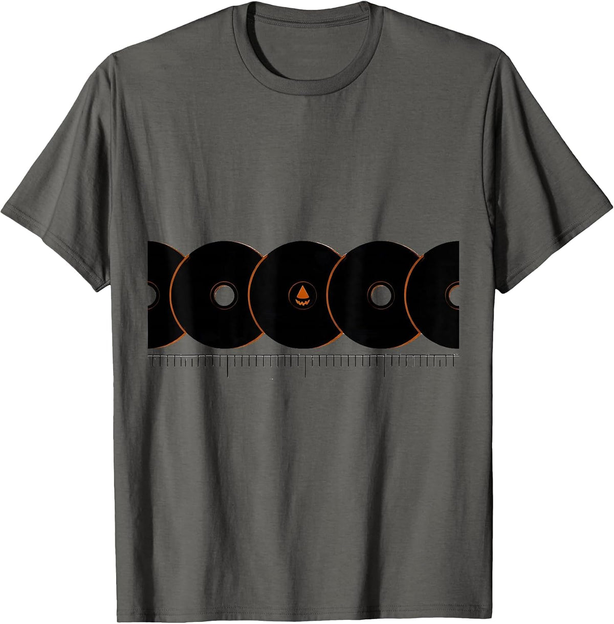 Men's Floss Spools Dental Hygienist Halloween Humor Fall T-Shirt - Asphalt Grey