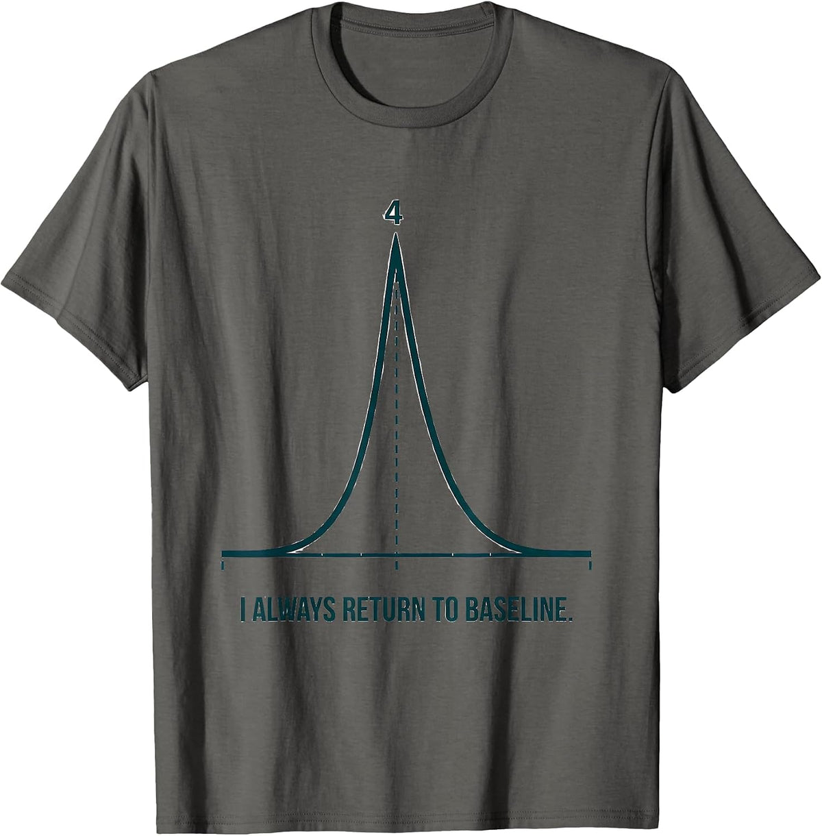 Men's I Always Return To Baseline Funny Respiratory Therapist RT T-Shirt - Asphalt Grey