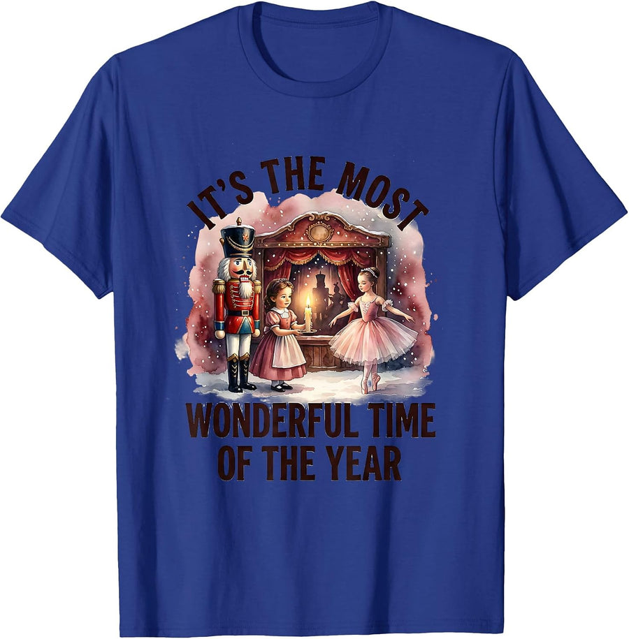 It's The Most Wonderful Time Of The Year Nutcracker Ballet T-Shirt - Royal Blue