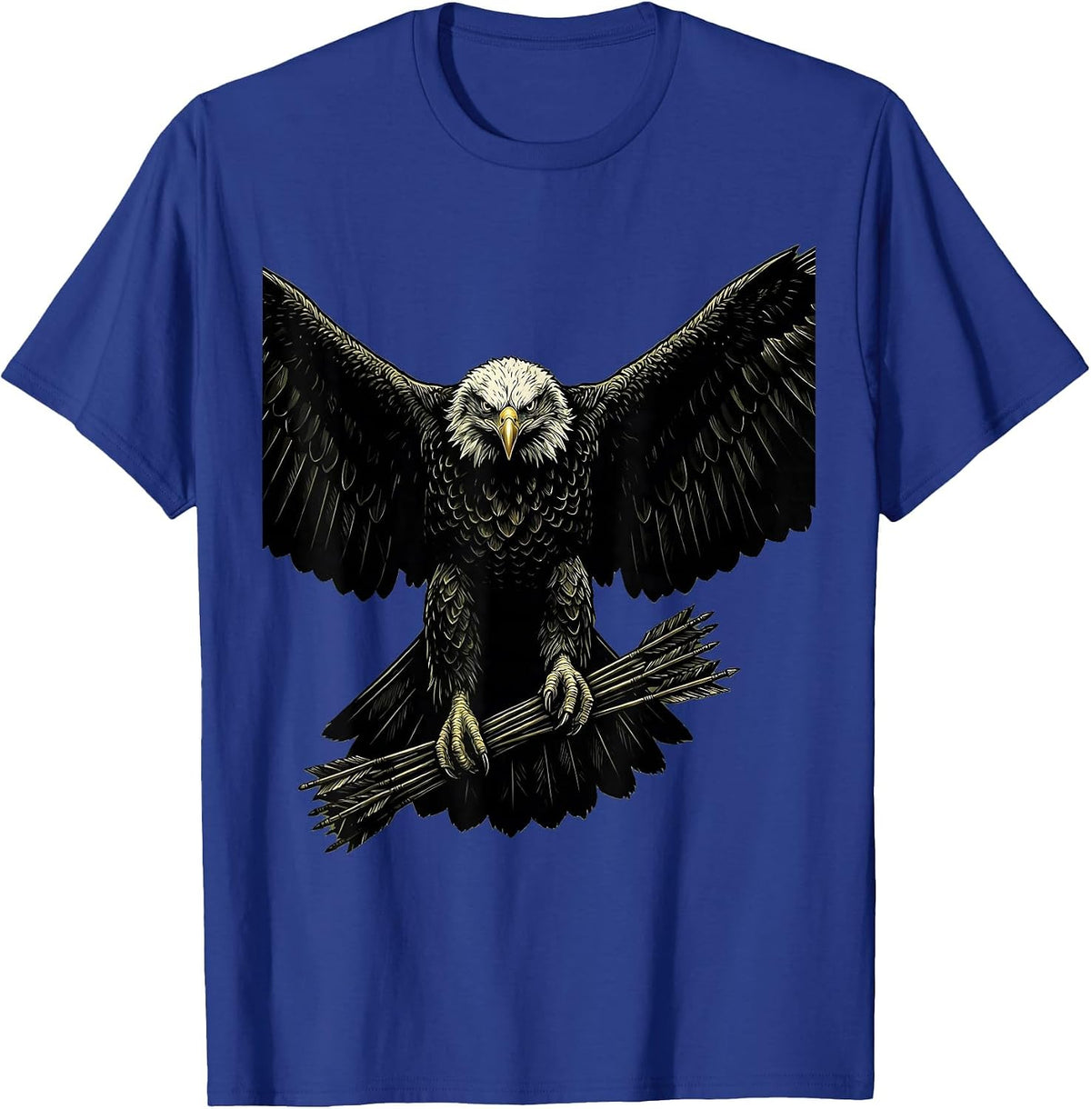 Bald Eagle Camo Arrow Bundle Patriotic Design T-Shirt - Royal Blue