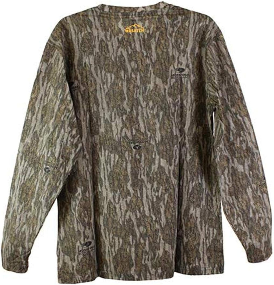 Browning 3017821904 Wasatch-CB Long Sleeve T-Shirt Mossy Oak Original Bottomlands X-Large - As Pictured