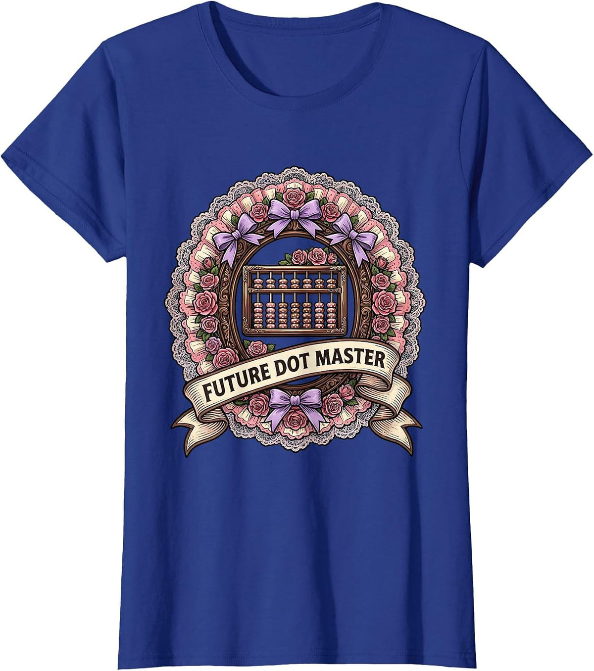 Women's Future Dot Master Kids Coding Design T-Shirt - Royal Blue