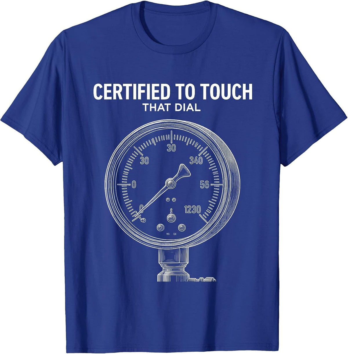 Men's Certified To Touch That Dial Funny Respiratory Therapist RT T-Shirt - Royal Blue