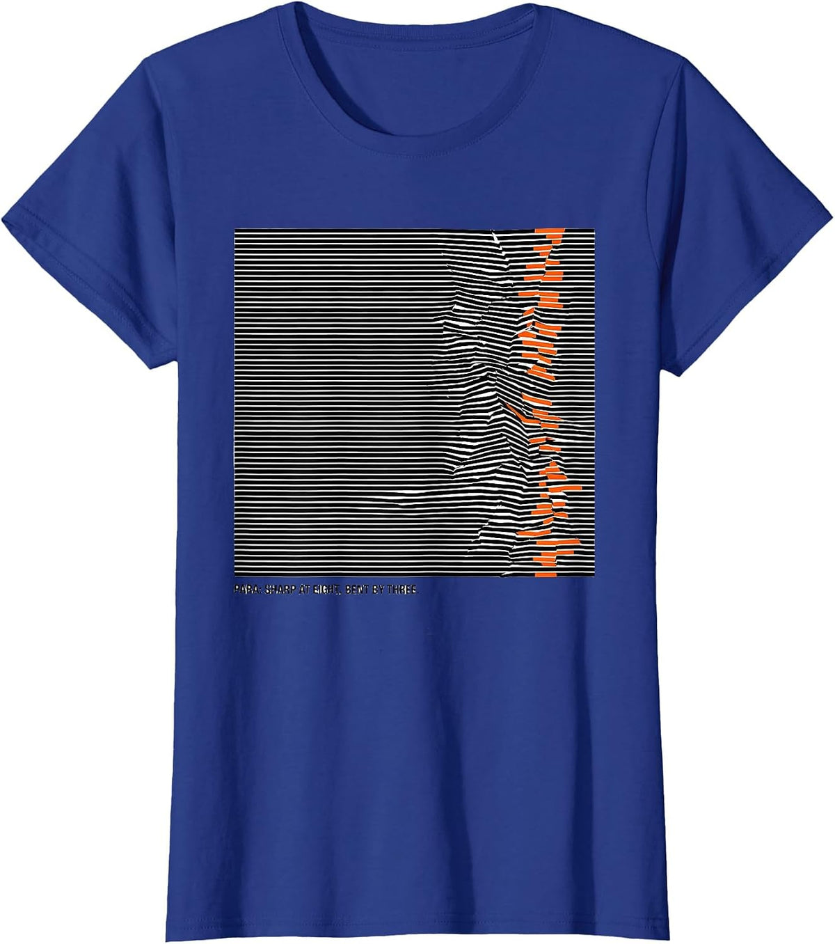 Women's Para Sharp At Eight Bent By Three Funny Paraprofessional T-Shirt - Royal Blue